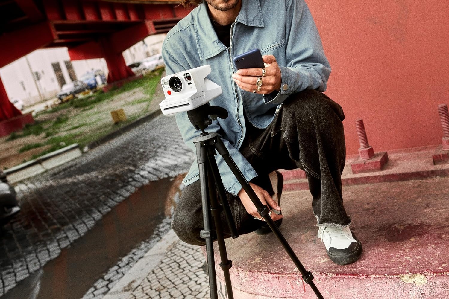 image:imagePolaroid Now 3rd Generation IType Instant Film Camera  Bluetooth Connected App Controlled  Arctic Blue  Camera Only No Film 9163Coral