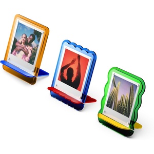 image:imagePolaroid Acrylic Photo Frame 3Pack  3 MulitColored Frames for Polaroid iType 600 and SX70 Instant Photos 6367Multicolor 3Pack