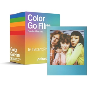 image:imagePolaroid Go Color Film  Black Frame 16 Photos 6211  Only Compatible with Polaroid Go CameraMulticolor Frame