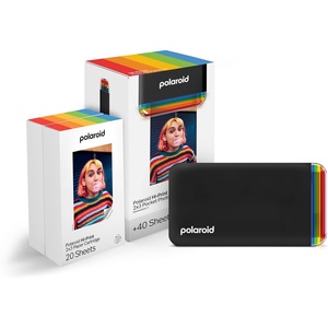 image:imagePolaroid HiPrint  Paper Bundle  2nd Generation Bluetooth Connected 2x3 Pocket Photo DyeSub Printer  White Printer  40 Photos 6438Black