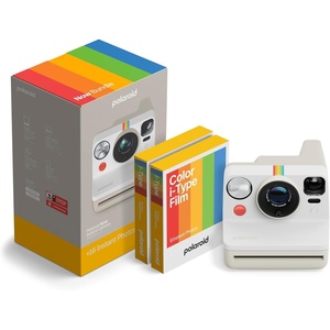 image:imagePolaroid Now 3rd Generation IType Instant Film Camera  Teal  Camera Only No Film 9198Pebble White